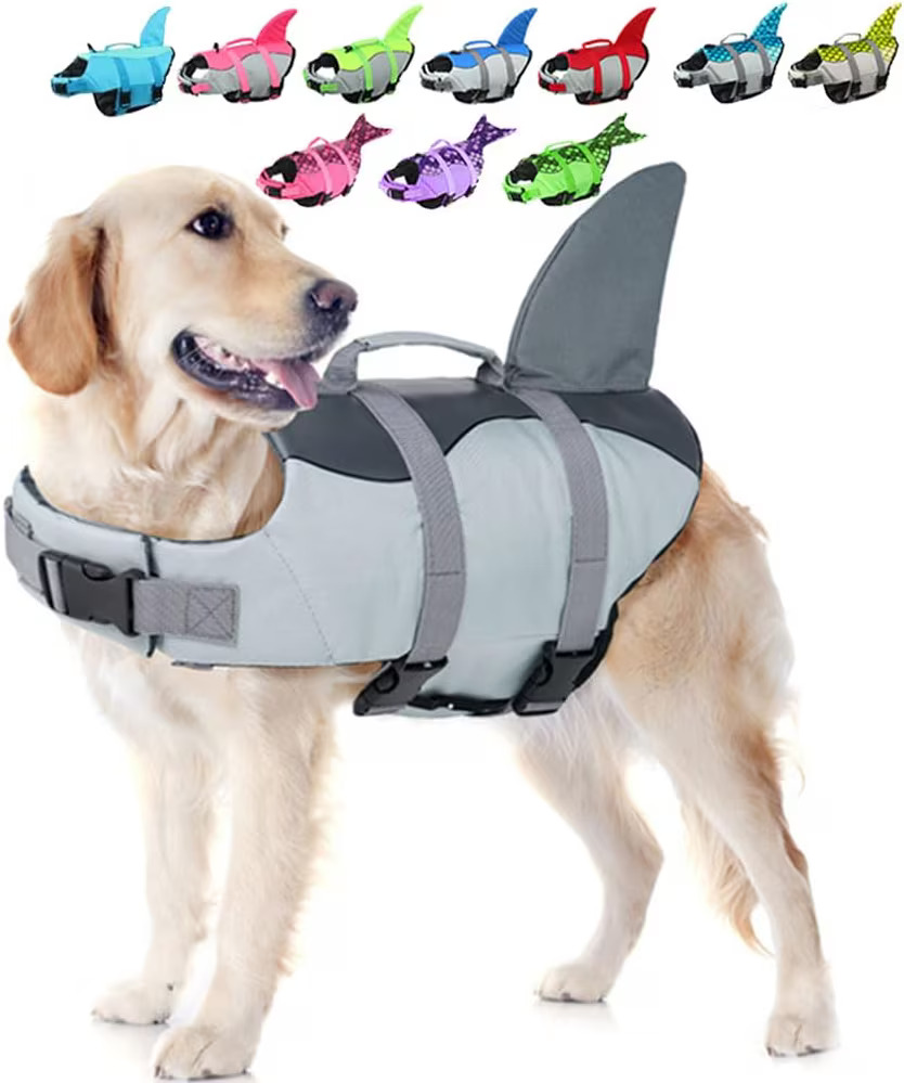 EMUST Large Dog Life Jacket, Flotation Suit for Pets