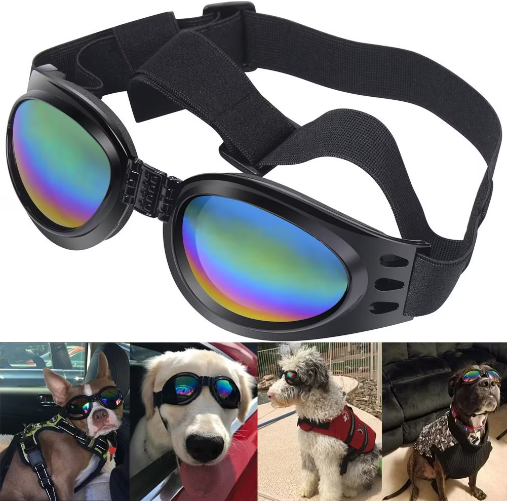 QUMY Dog Sunglasses Dog Goggles for Medium Large Breed Dogs