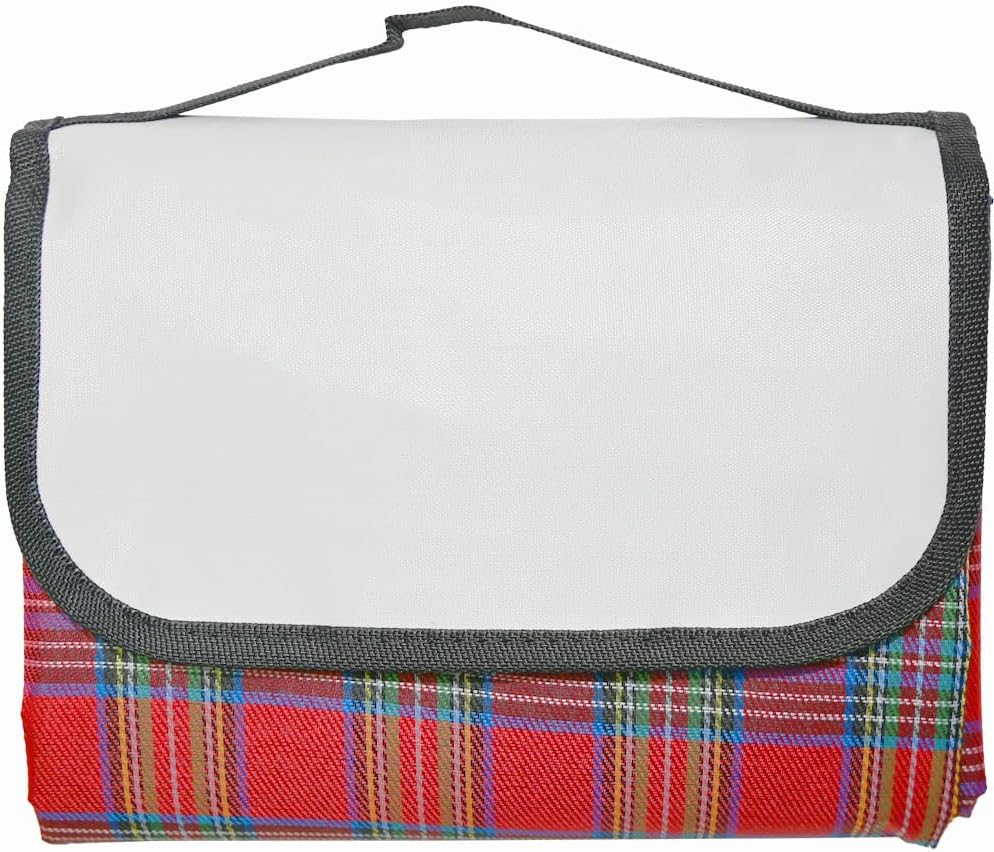 Armo Extra Large Tartan Picnic Blanket With Carrying Handle Waterproof
